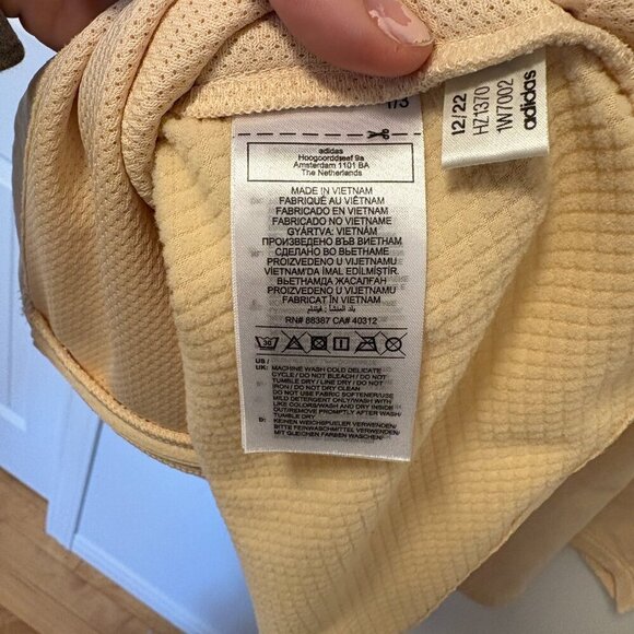 Adidas Terrex Zip Up Sweater Cream/Tan Plus Size 4X NWT Workout Lightweight - Picture 10 of 12